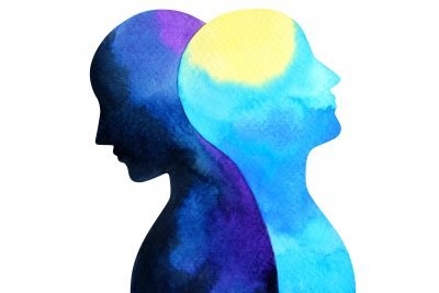 watercolor painting illustrating bipolar disorder